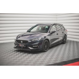 Накладка сплиттер на передний бампер на Seat Leon IV FR